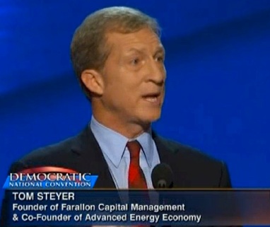 Tom Steyer speaking at the Democratic National Convention in 2012.